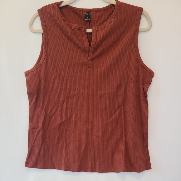 NWT Women's Emery Rose Tank Top Burnt Orange Sz M NEW - Picture 1 of 4